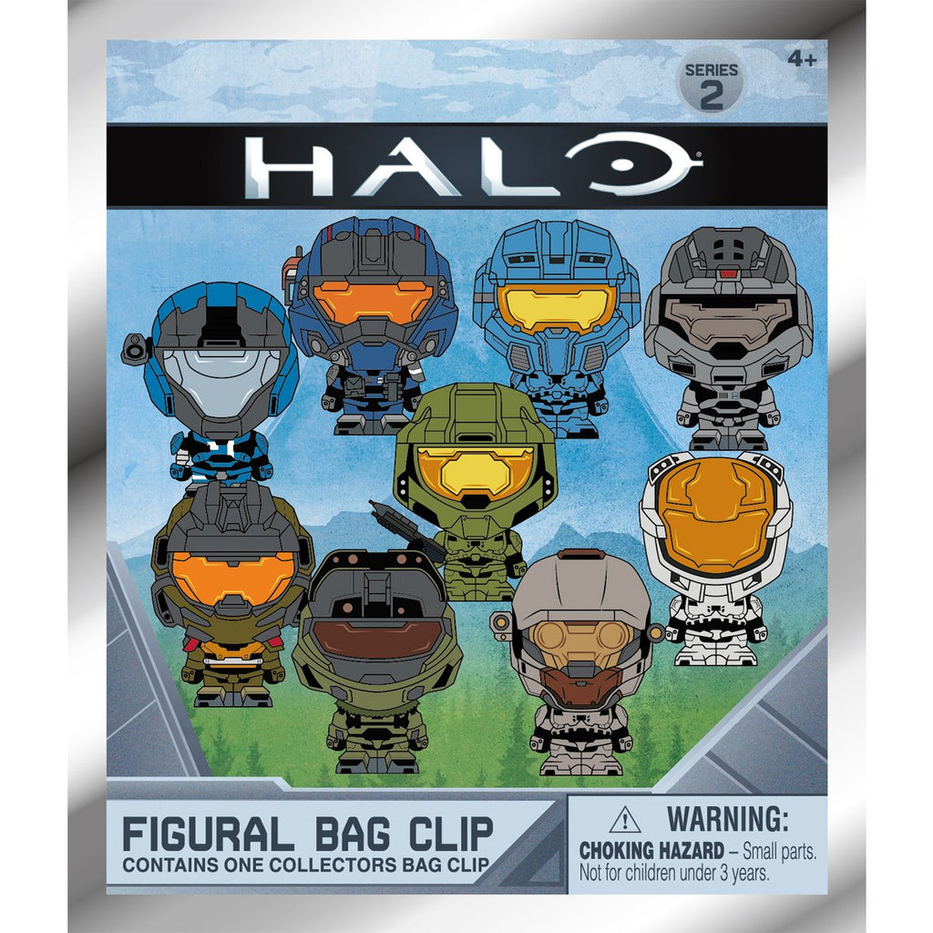 Halo Series 2 3D Foam Bag Clip Display Case of 24