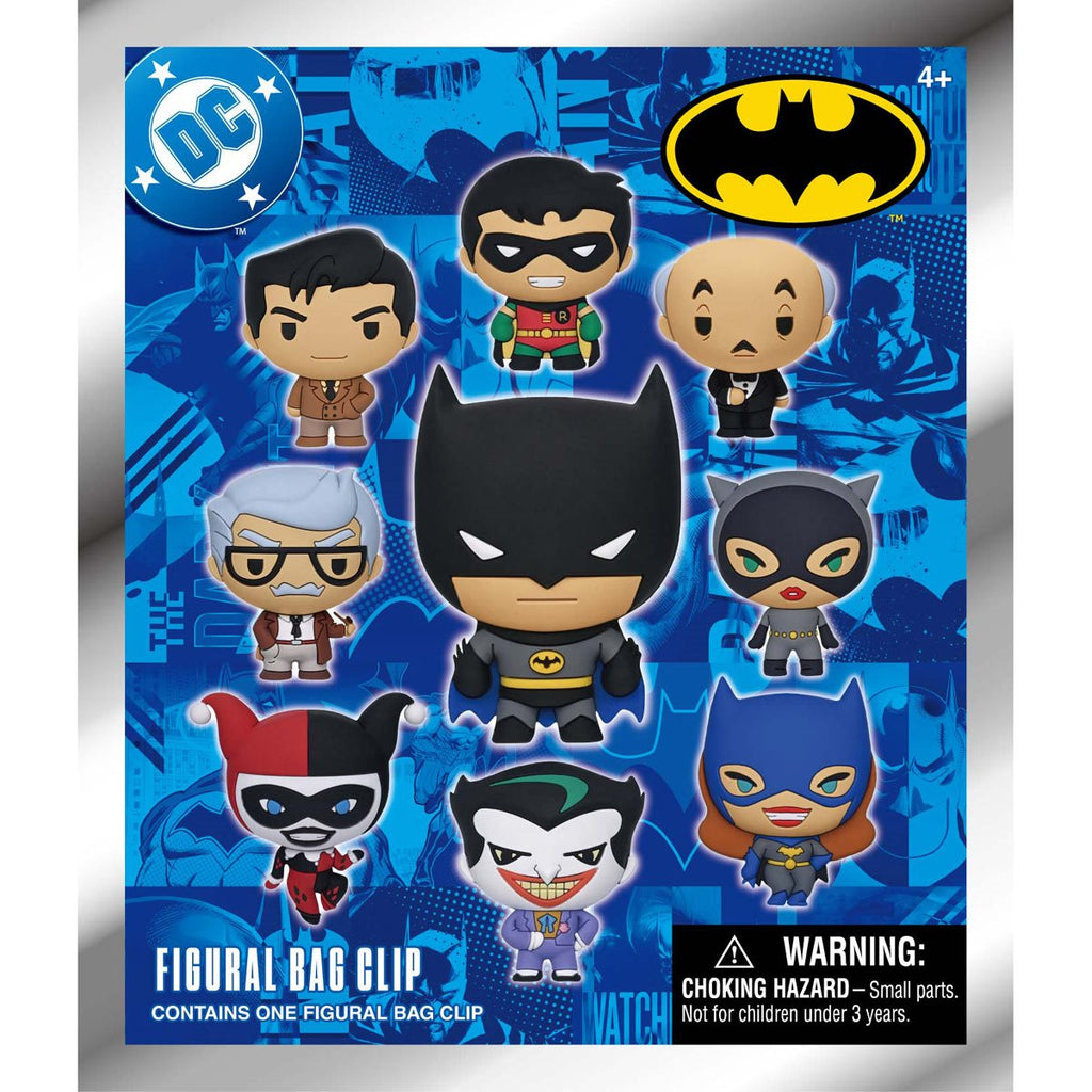 Batman: The Animated Series 3D Foam Bag Clip Random 6-Pack