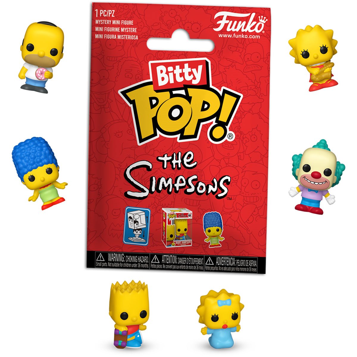 The Simpsons Funko Bitty Pop! Mini-Figure Singles - Random 8-Pack