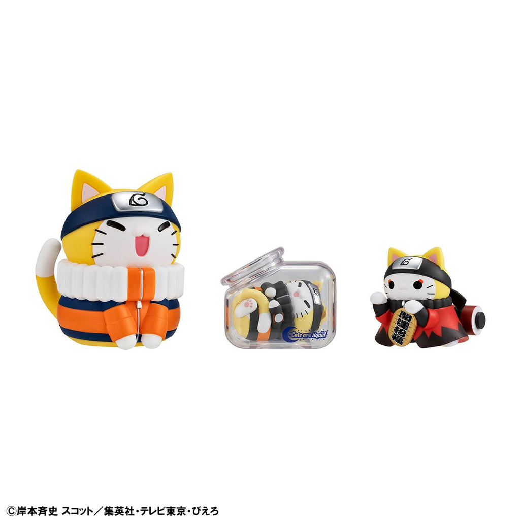 Naruto Goodnight Nyaruto! Cats are Liquid Mega Cat Project Mini-Figure Case of 8