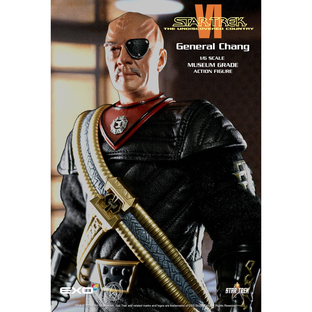 Star Trek VI: The Undiscovered Country General Chang  1:6 Scale Action Figure