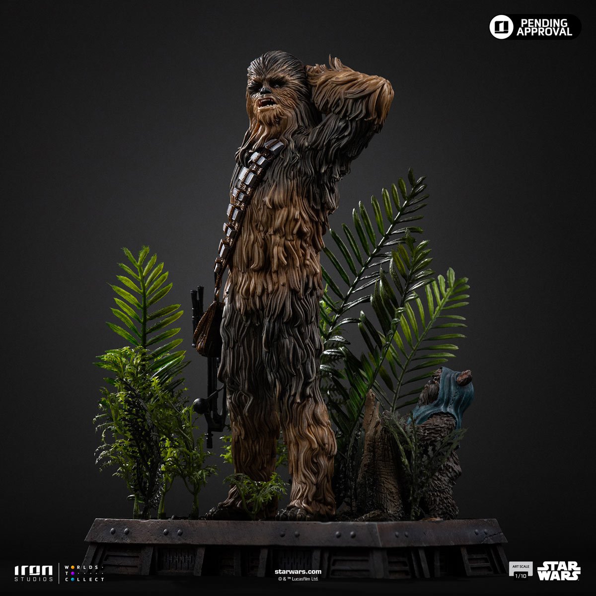 Star Wars: Return of the Jedi Chewbacca and Tokkat 1:10 Art Scale Limited Edition Statue