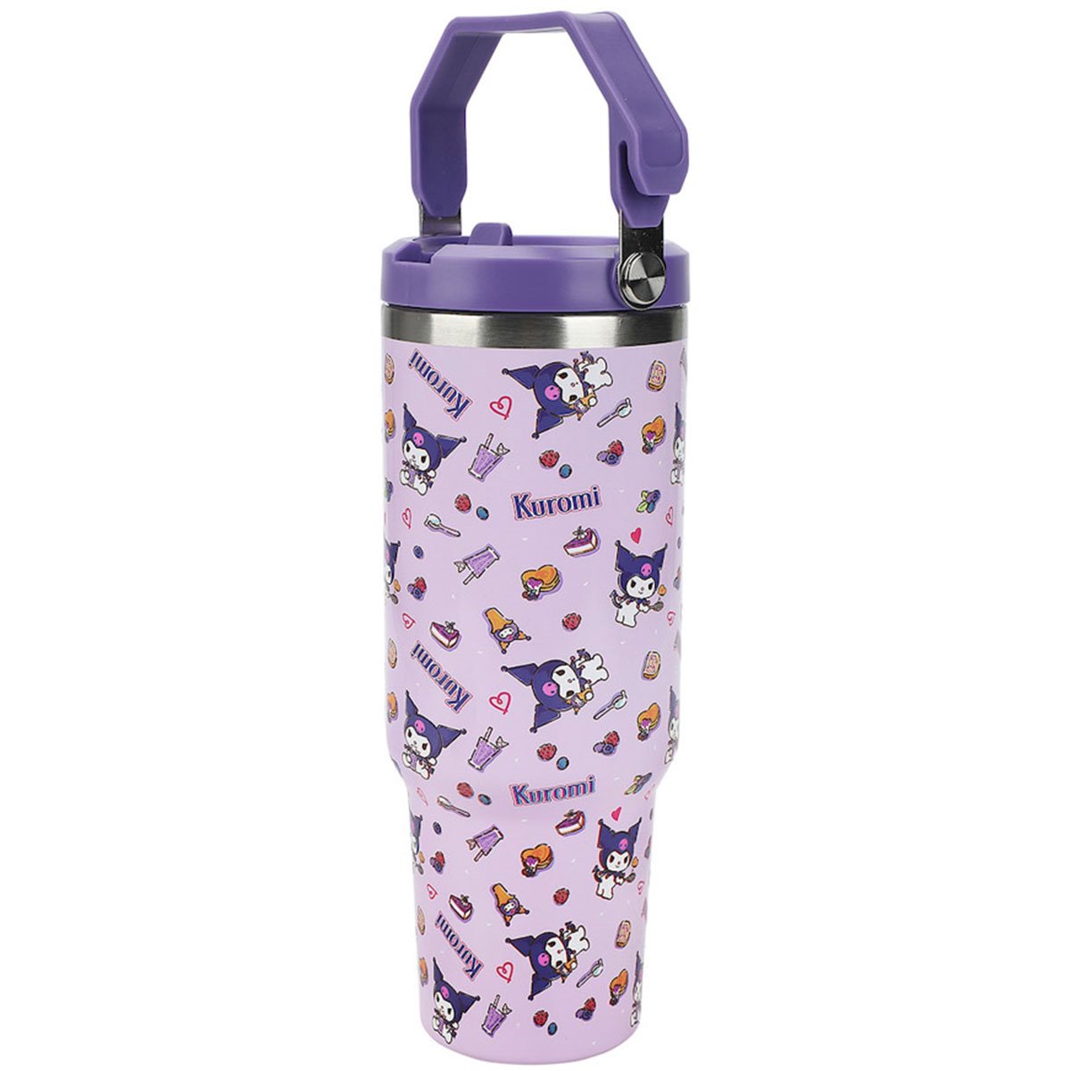 Kuromi All Over Print 40 oz. Stainless Steel Tumbler with Handle