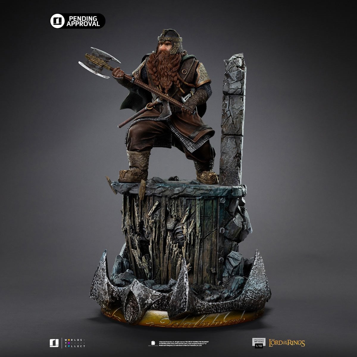 The Lord of the Rings Gimli Unleashed 1:10 Art Scale Limited Edition Statue