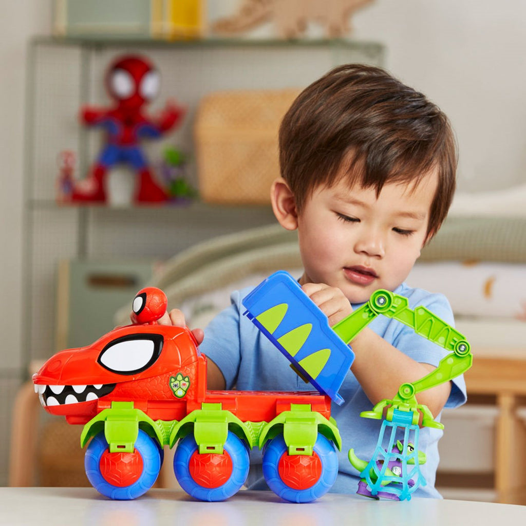 Spidey and His Amazing Friends Dino-Webs Crawler Toy Car Playset