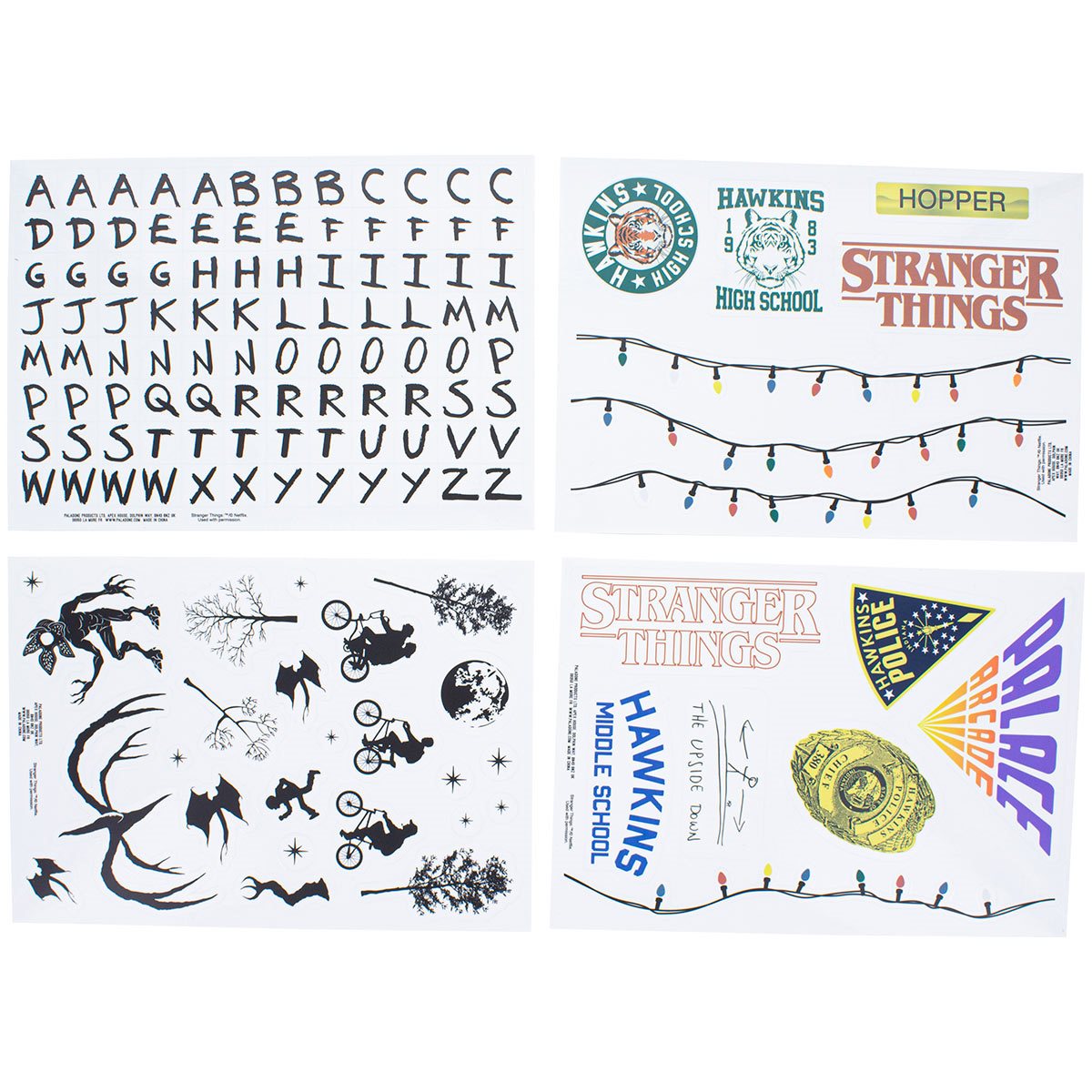 Stranger Things Gadget Decals Stickers