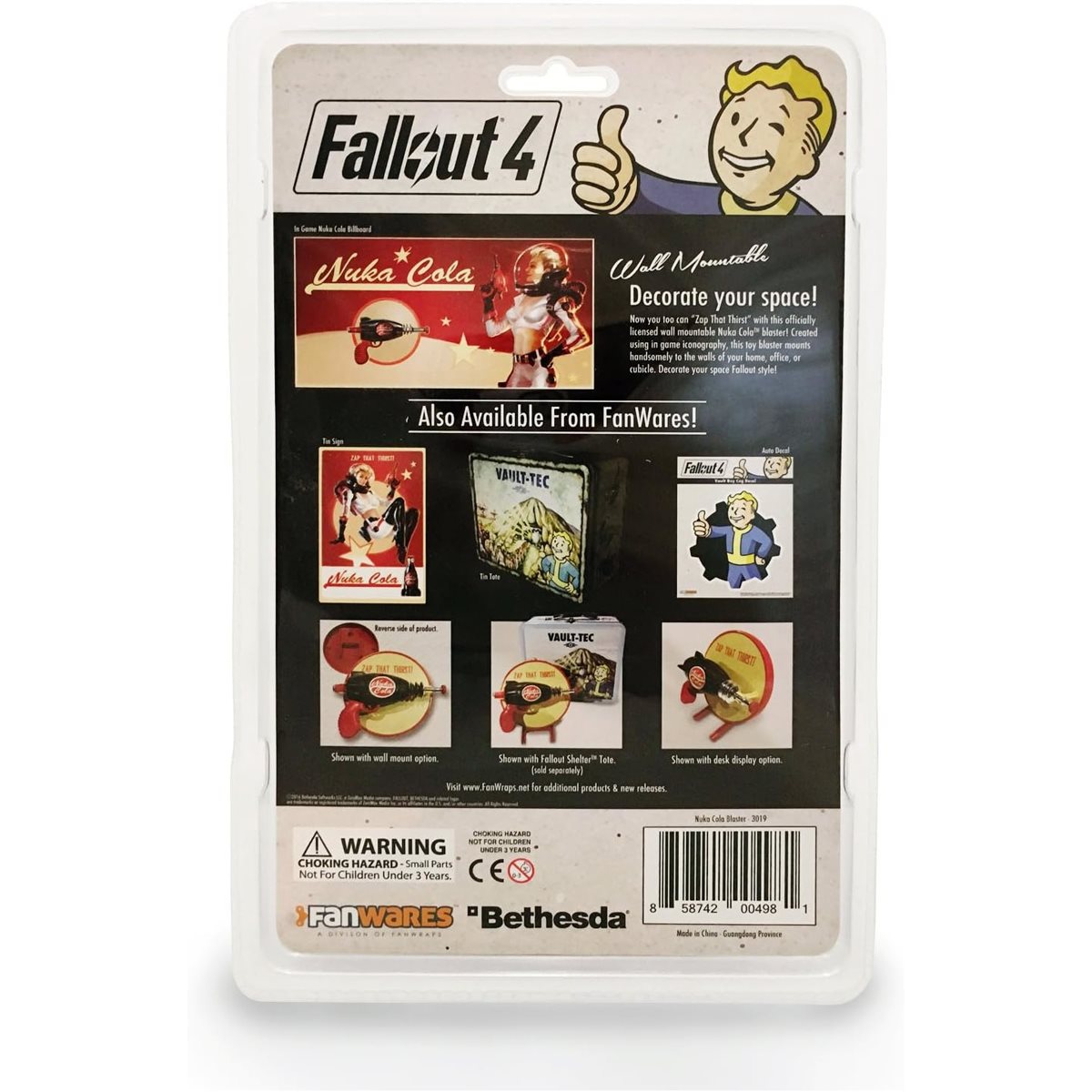 Fallout Nuka Cola Blaster Replica with Wall Mount - Previews Exclusive