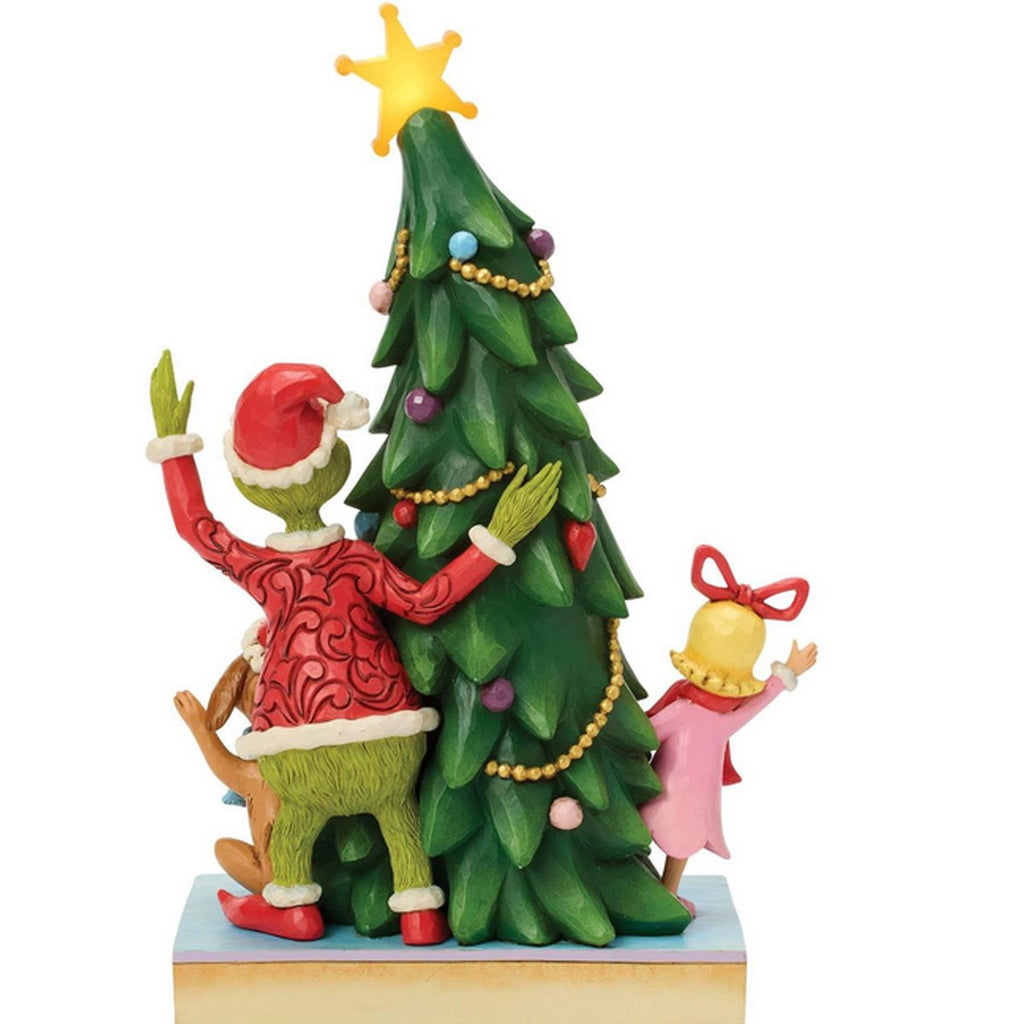 Dr. Seuss Grinch, Cindy, Max Peeking by Jim Shore Statue
