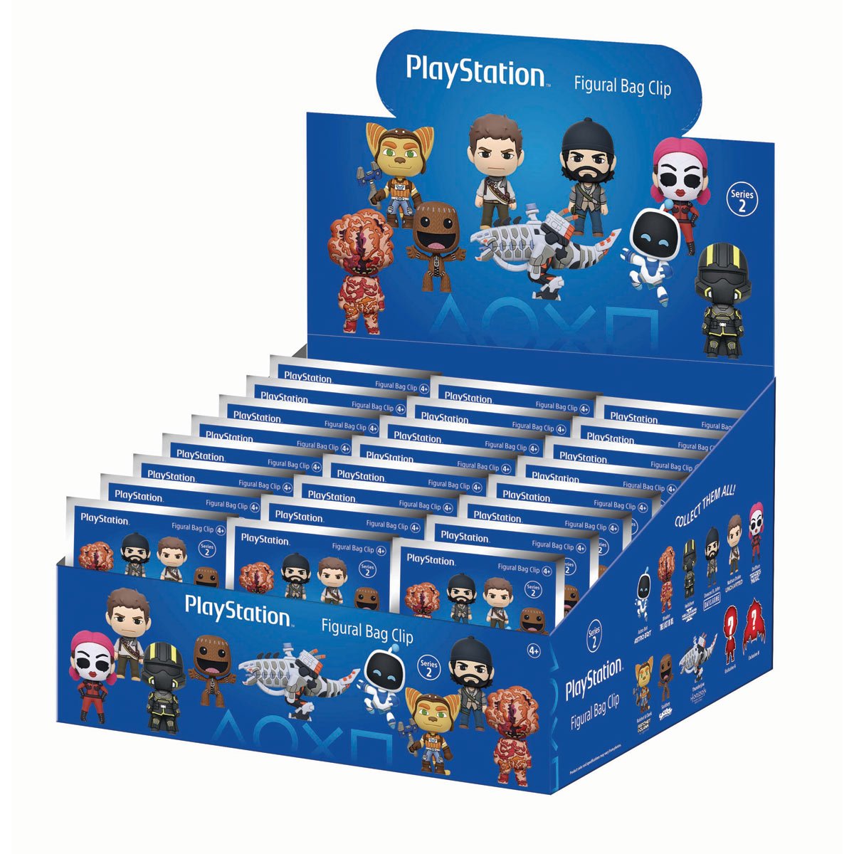 PlayStation Series 2 3D Foam Bag Clip Random 6-Pack