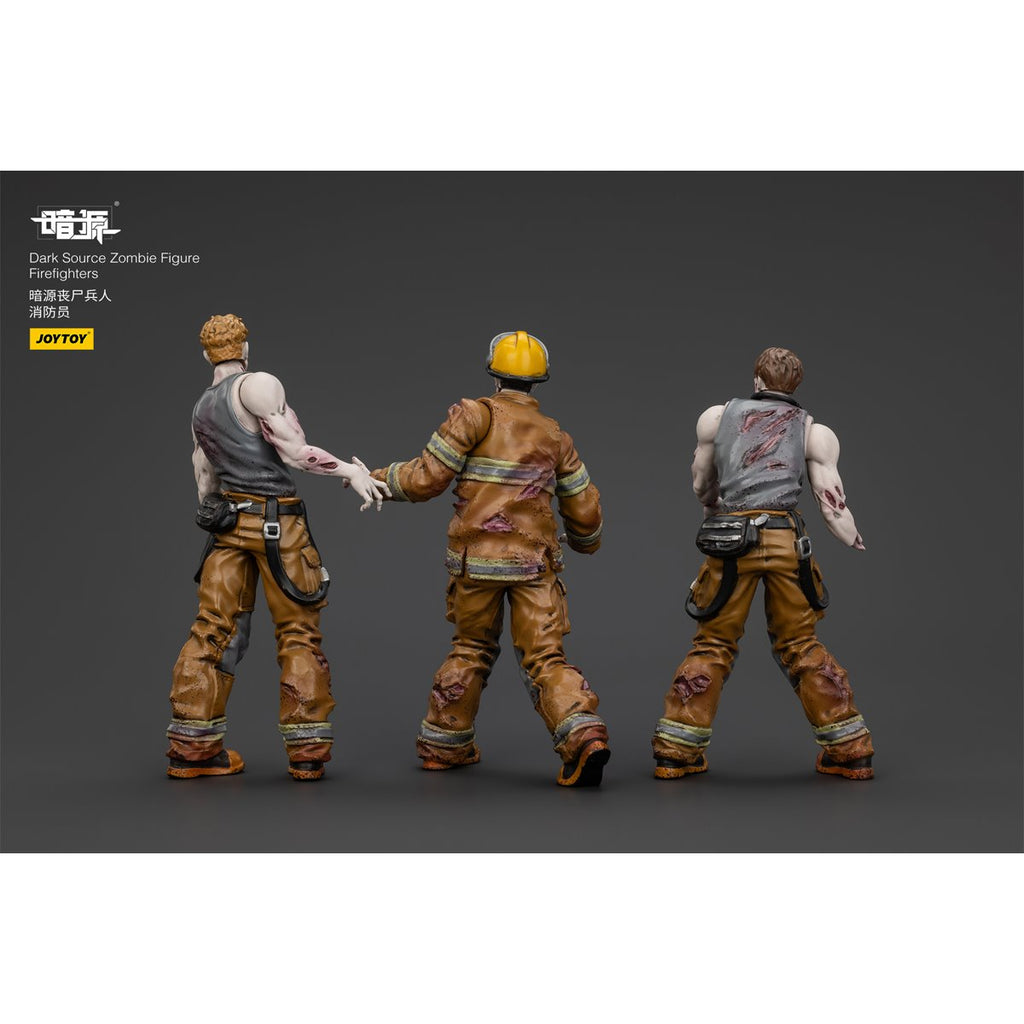 Joy Toy Dark Source Zombie Firefighters 1:25 Scale Action Figure 3-Pack