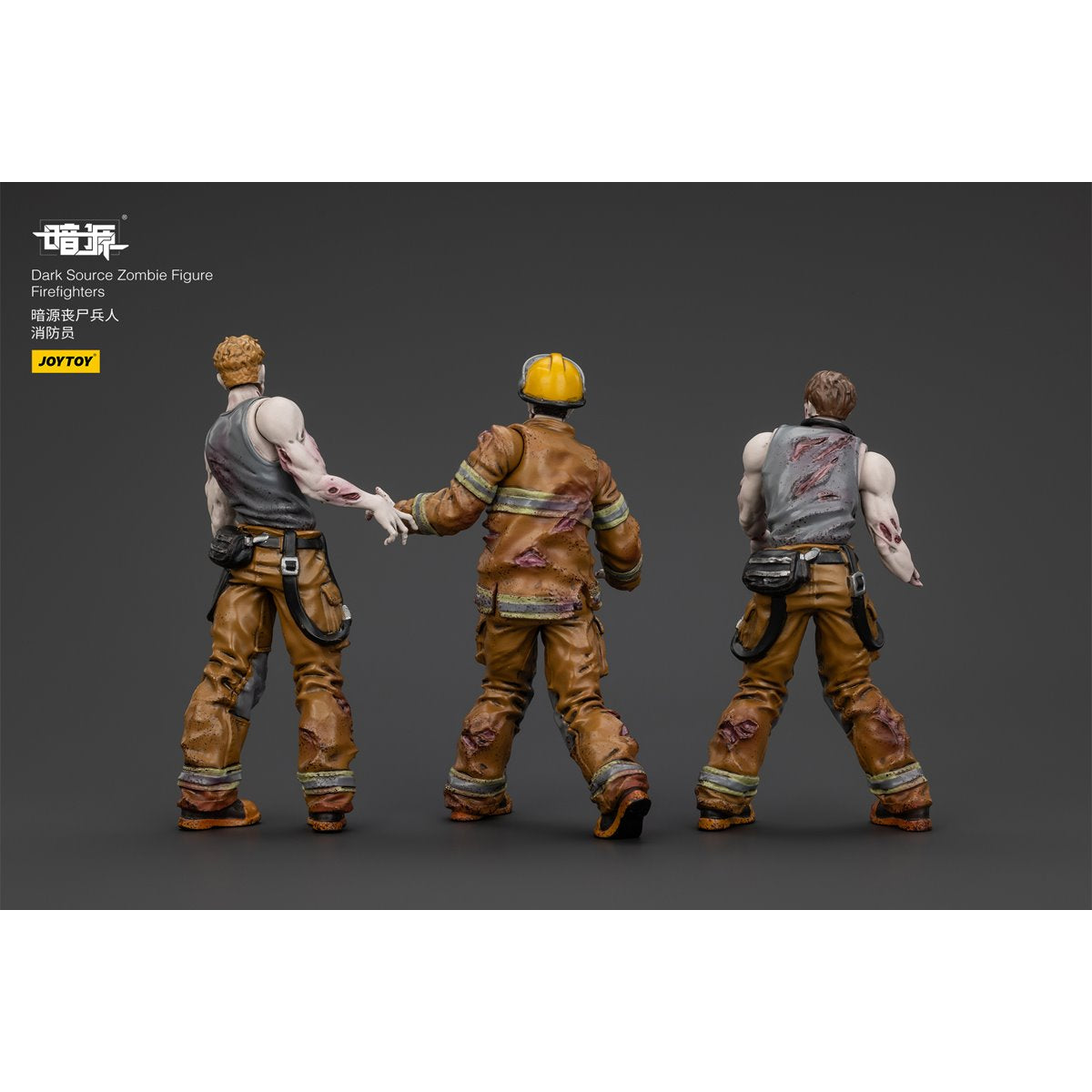 Joy Toy Dark Source Zombie Firefighters 1:25 Scale Action Figure 3-Pack