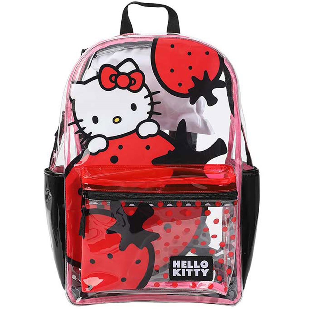 Hello Kitty Strawberry Clear Hooded Backpack