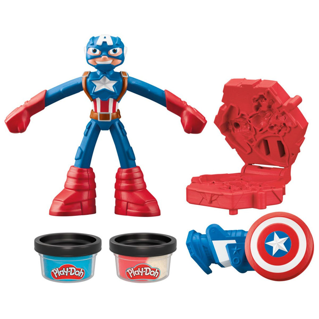 Captain America Stamping Shield with Bendy Action Figure