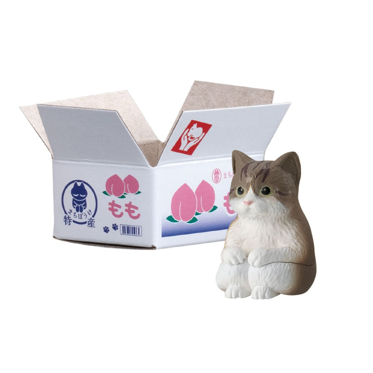 Machiboke Still Waiting Cat in a Box Blind Mini-Figure Display Case of 20