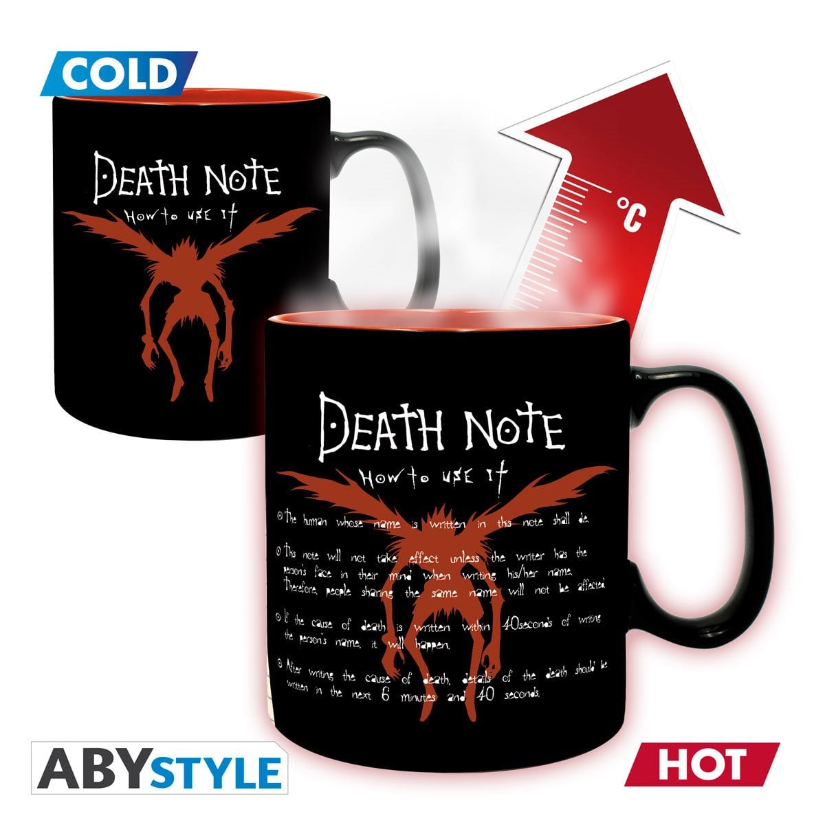 Death Note Light and Ryuk Heat-Change 16oz. Mug