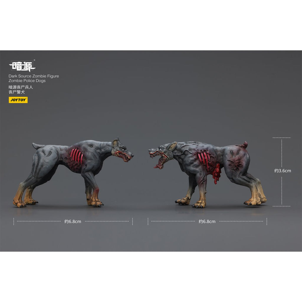 Joy Toy Dark Source Zombie Dog 1:25 Scale Action Figure 2-Pack