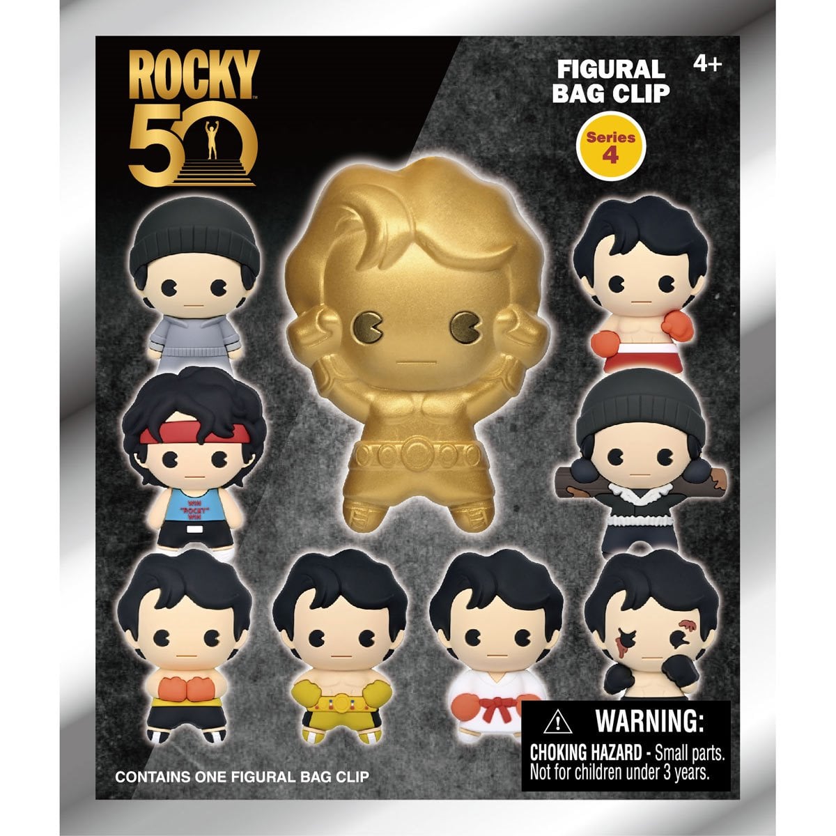 Rocky 50th Anniversary Series 4 3D Foam Bag Clip Random 6-Pack