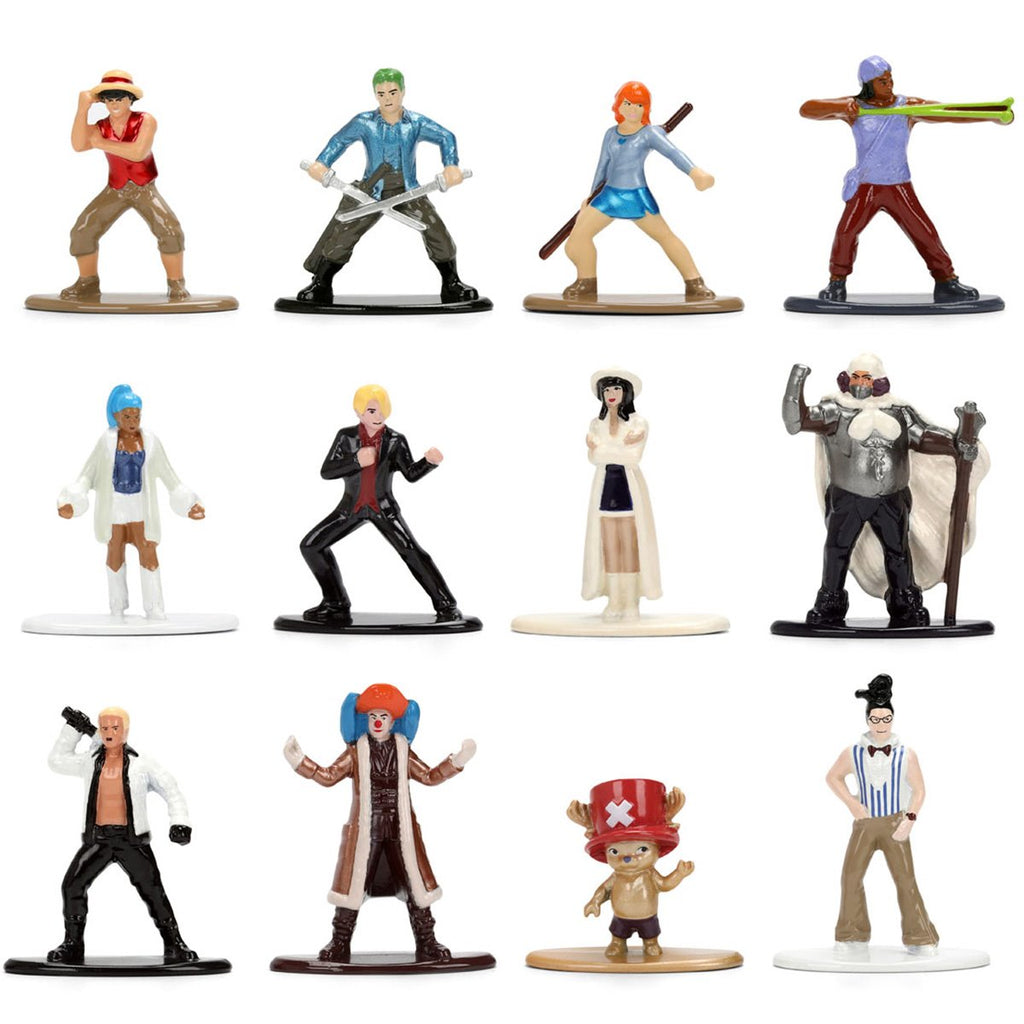 One Piece Wave 1 Nano MetalFigs Die-Cast Metal Mini-Figure 12-Pack
