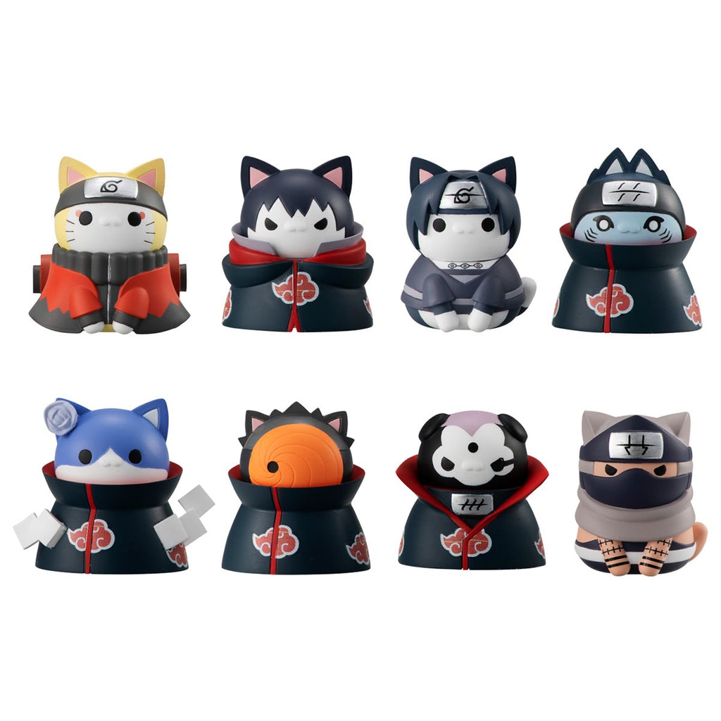 Naruto Nyaruto: Shippuden Battle to Defend Konoha! Mega Cat Project Mini-Figure Case of 8