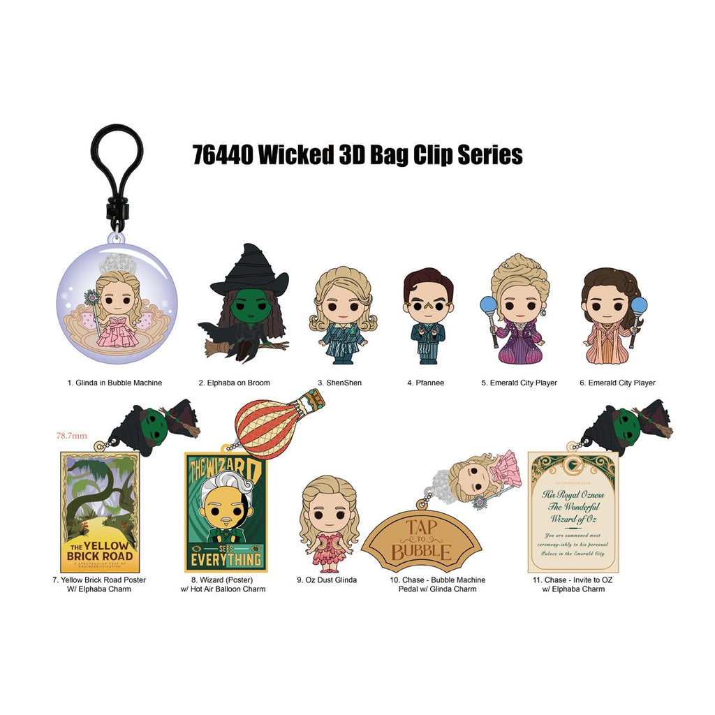 Wicked Series 3 3D Foam Bag Clip Display Case of 24
