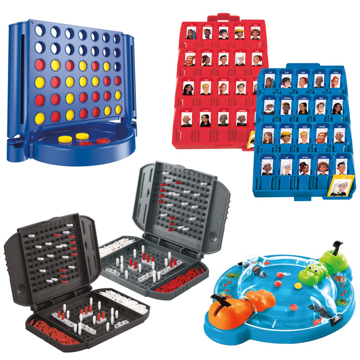 Hasbro Grab and Go! Bundle - 4 Pack of Travel Games