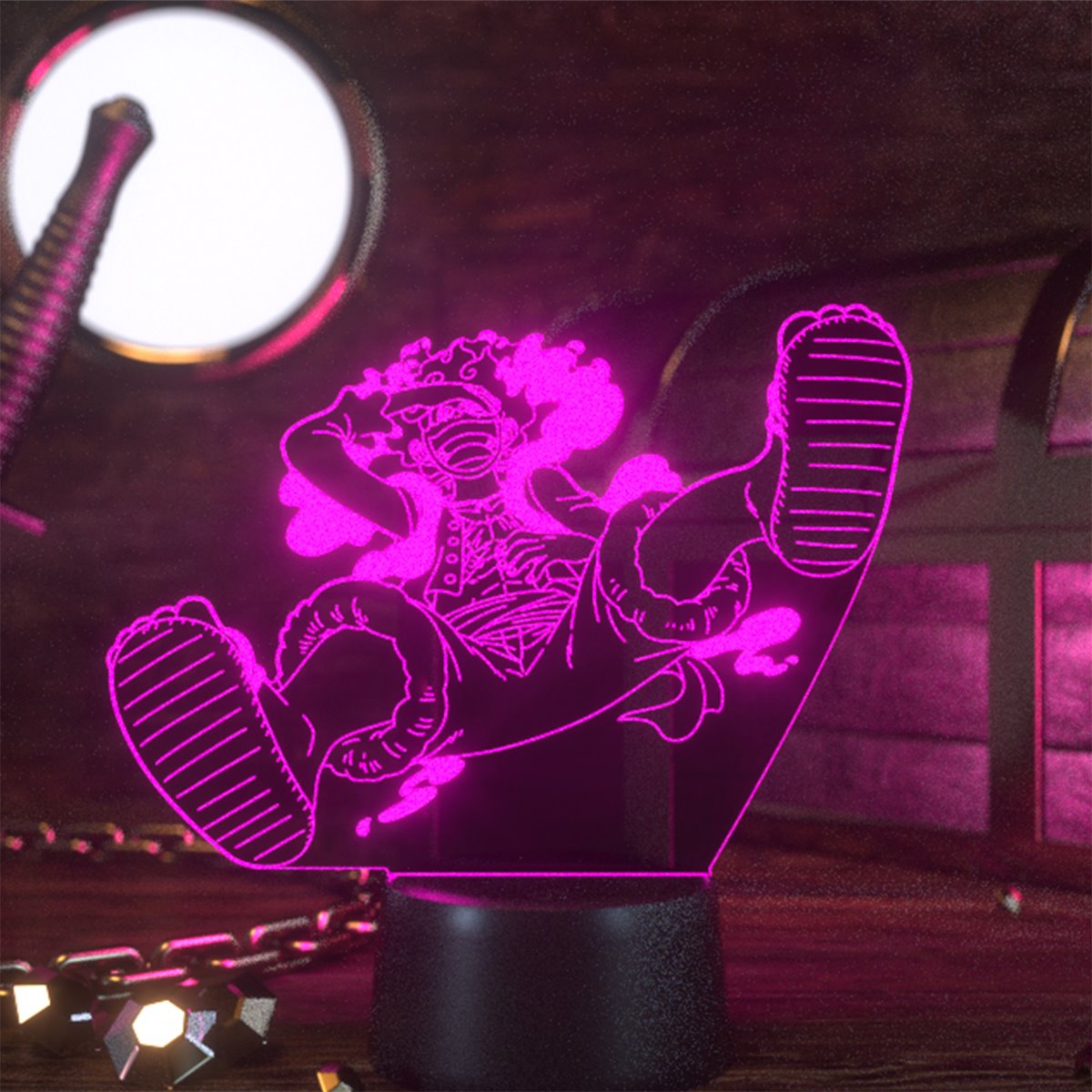 One Piece Luffy Gear 5 Laugh Otaku Lamp