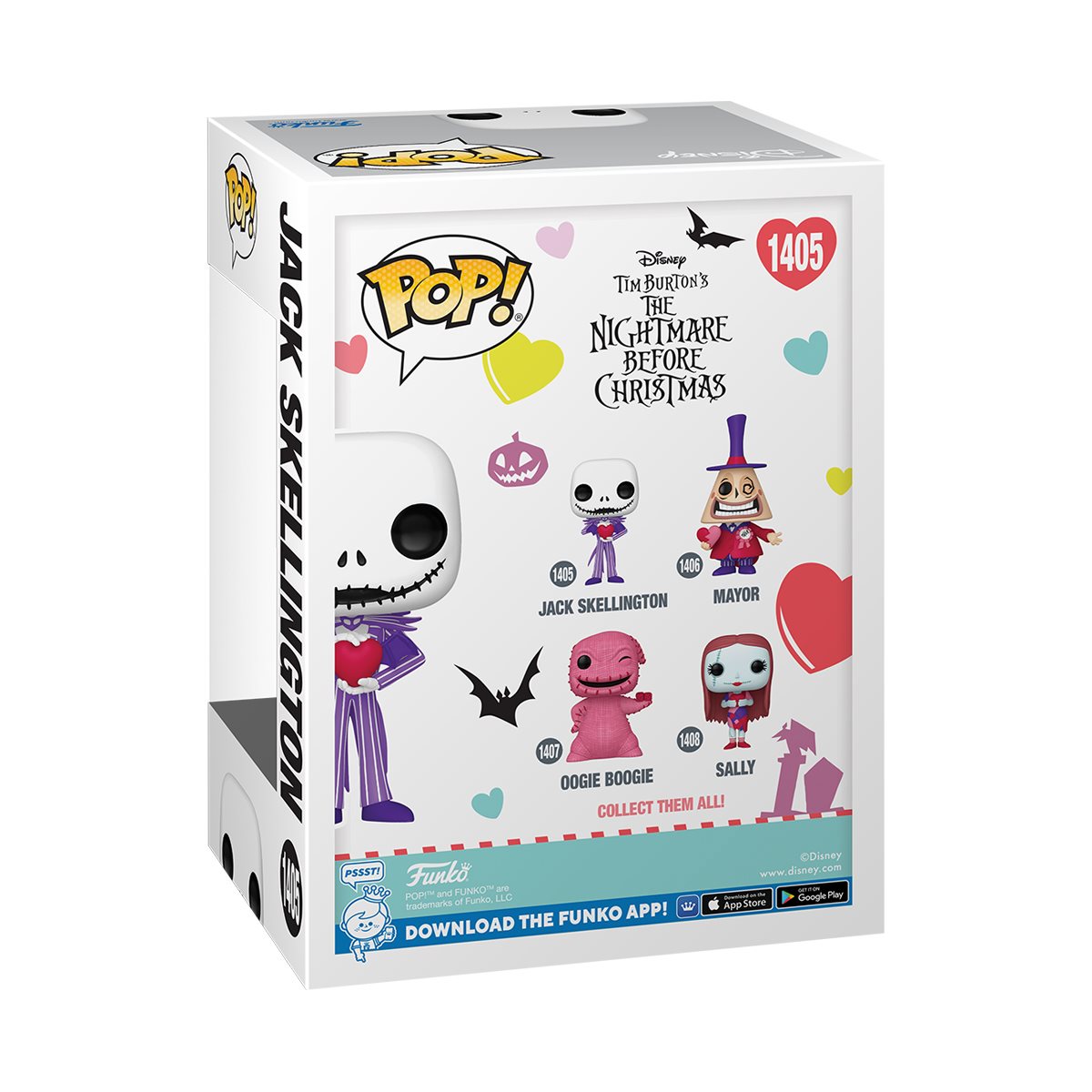 The Nightmare Before Christmas Valentines Jack Skellington Funko Pop! Vinyl Figure #1405