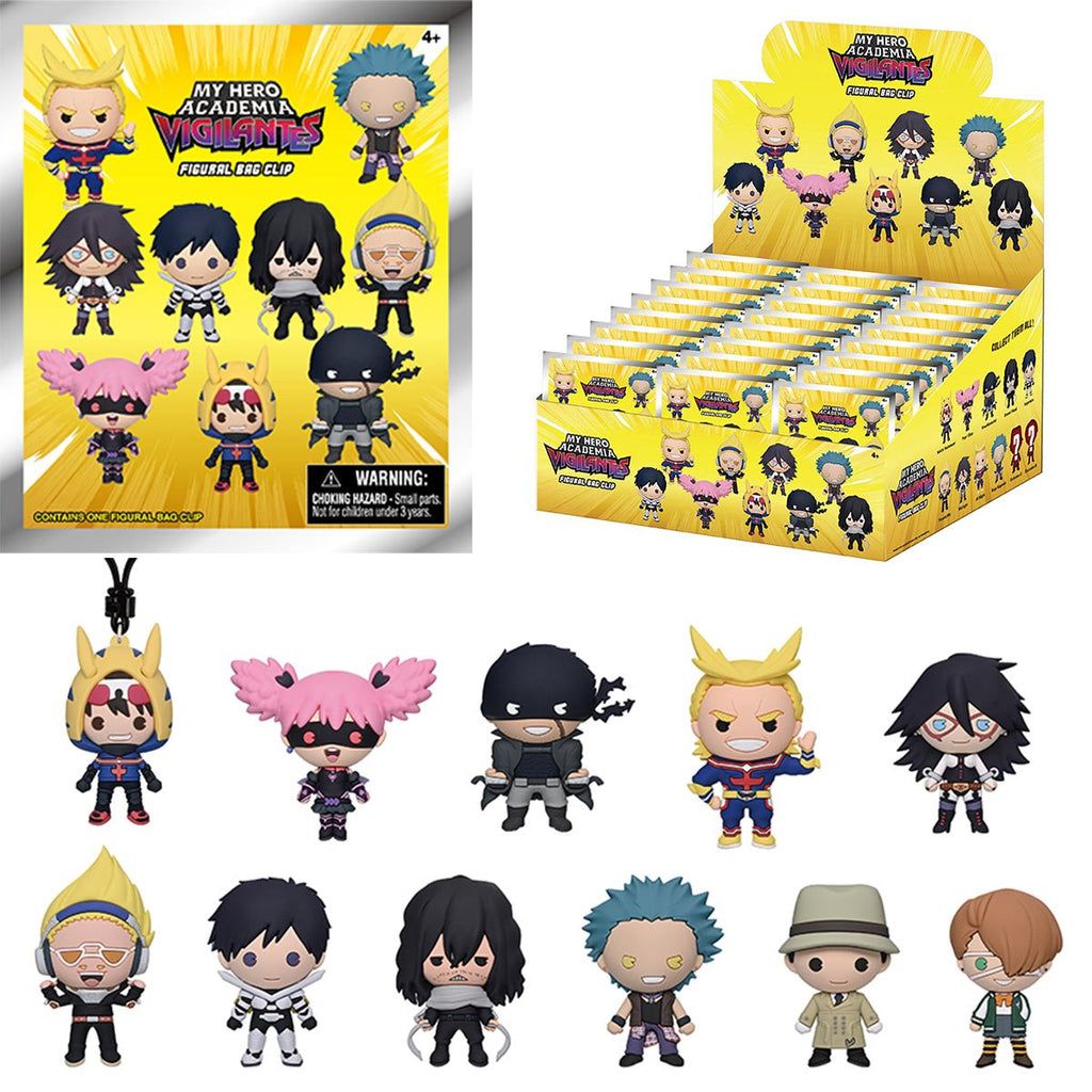 My Hero Academia Vigilantes 3D Foam Bag Clip Random 6-Pack