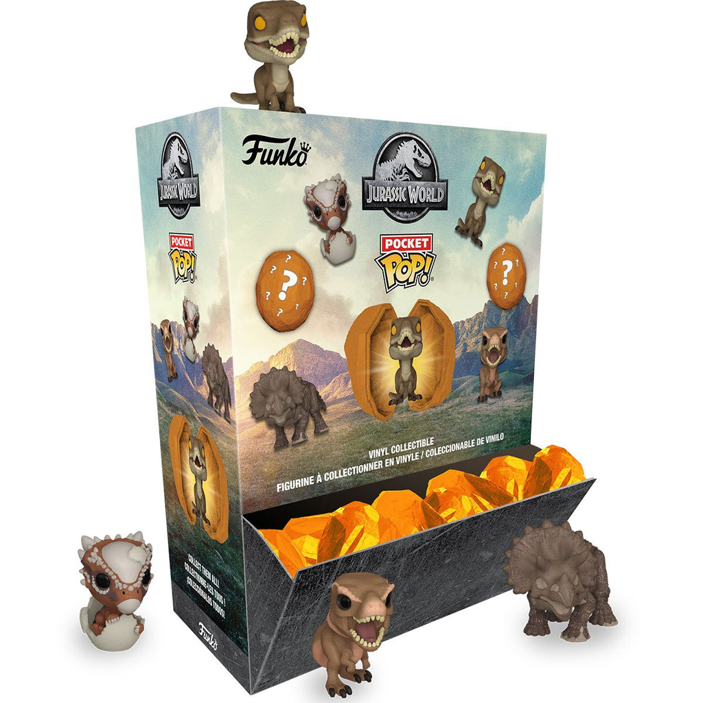Jurassic World Amber Funko Pocket Pop! Mini-Figure Display Case of 12