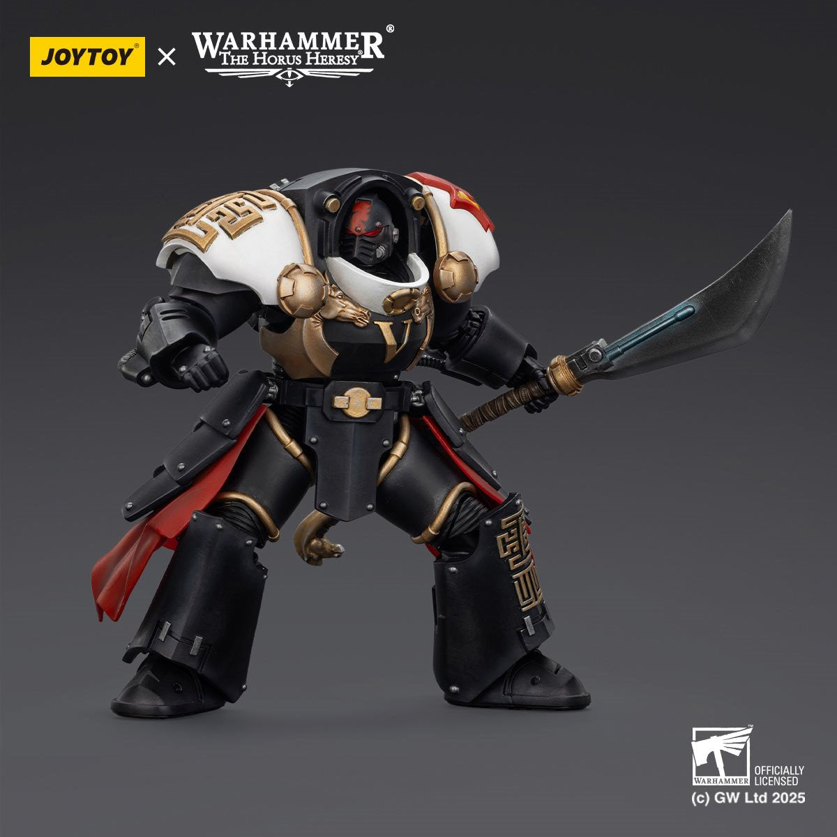 Joy Toy Warhammer The Horus Heresy White Scars Ebon Keshig Terminator 1 with Power Glaive 1:18 Scale Action Figure