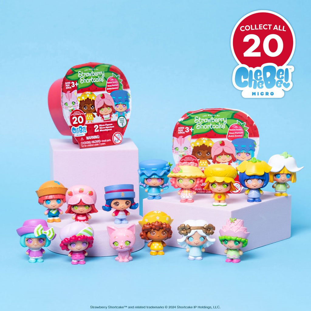 Strawberry Shortcake 1 1/2-Inch Cheebee Mini-Figures Display Case of 12
