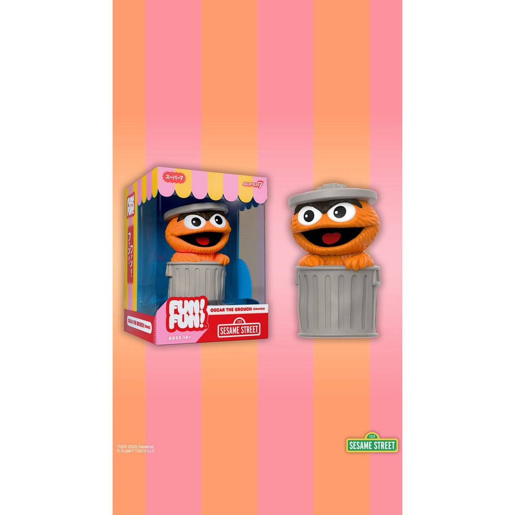 Sesame Street Oscar the Grouch (Orange) FUN! FUN! Vinyl Figure