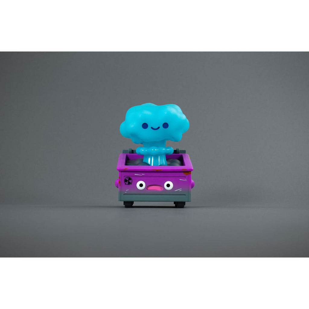 Lil Nuclear Dumpster Fire Biohazard Blue Variant Vinyl Figure - Entertainment Earth Exclusive