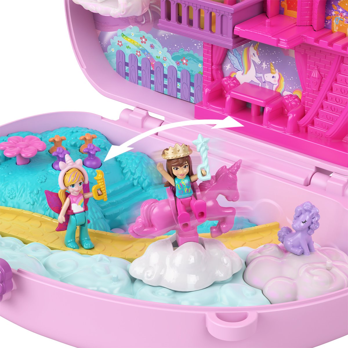 Polly Pocket 2-In-1 Bunny Fun Compact Playset