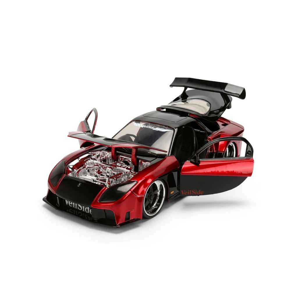 JDM Tuners 1995 Mazda RX-7 Widebody 1:24 Scale Die-Cast Metal Vehicle