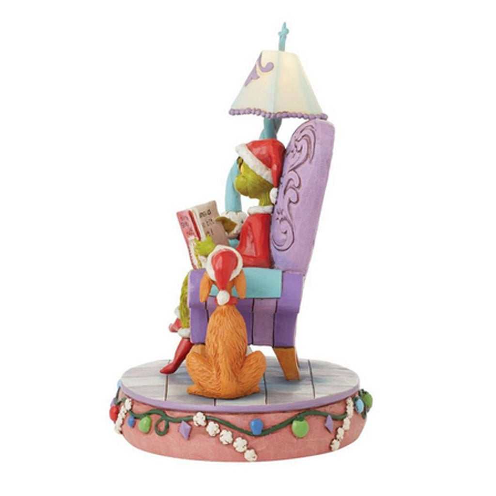 Dr. Seuss Grinch in Chair with Lamp By Jim Shore Statue