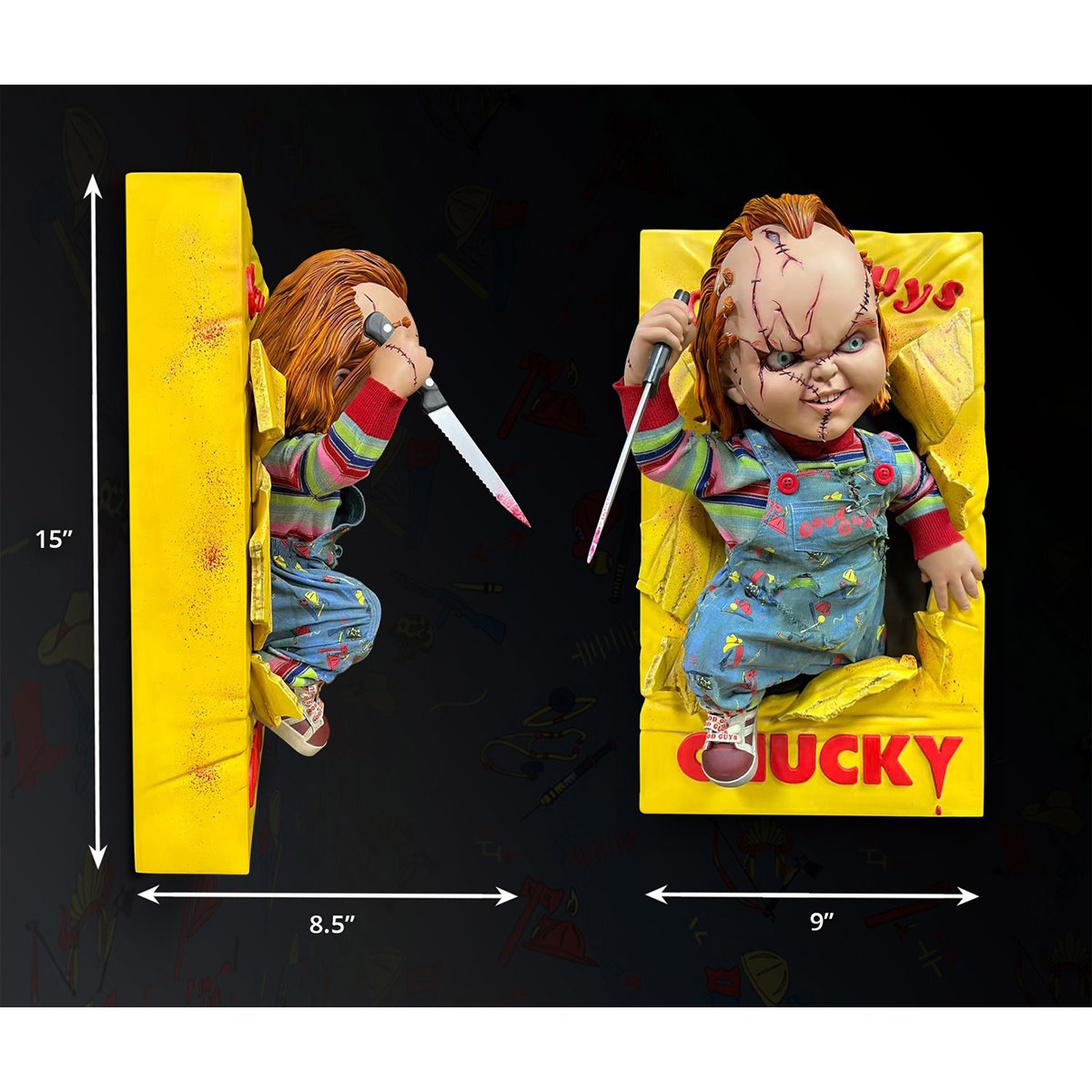Bride of Chucky Chucky 1:2 Scale Wall Sculpture