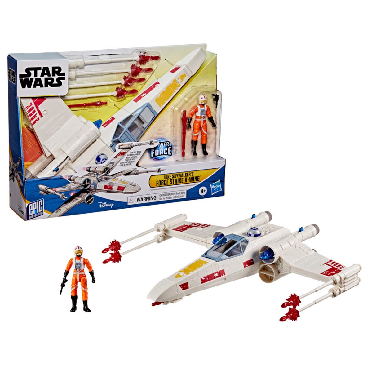 Star Wars Epic World of Action Luke Skywalker's Force Strike X-Wing Fighter