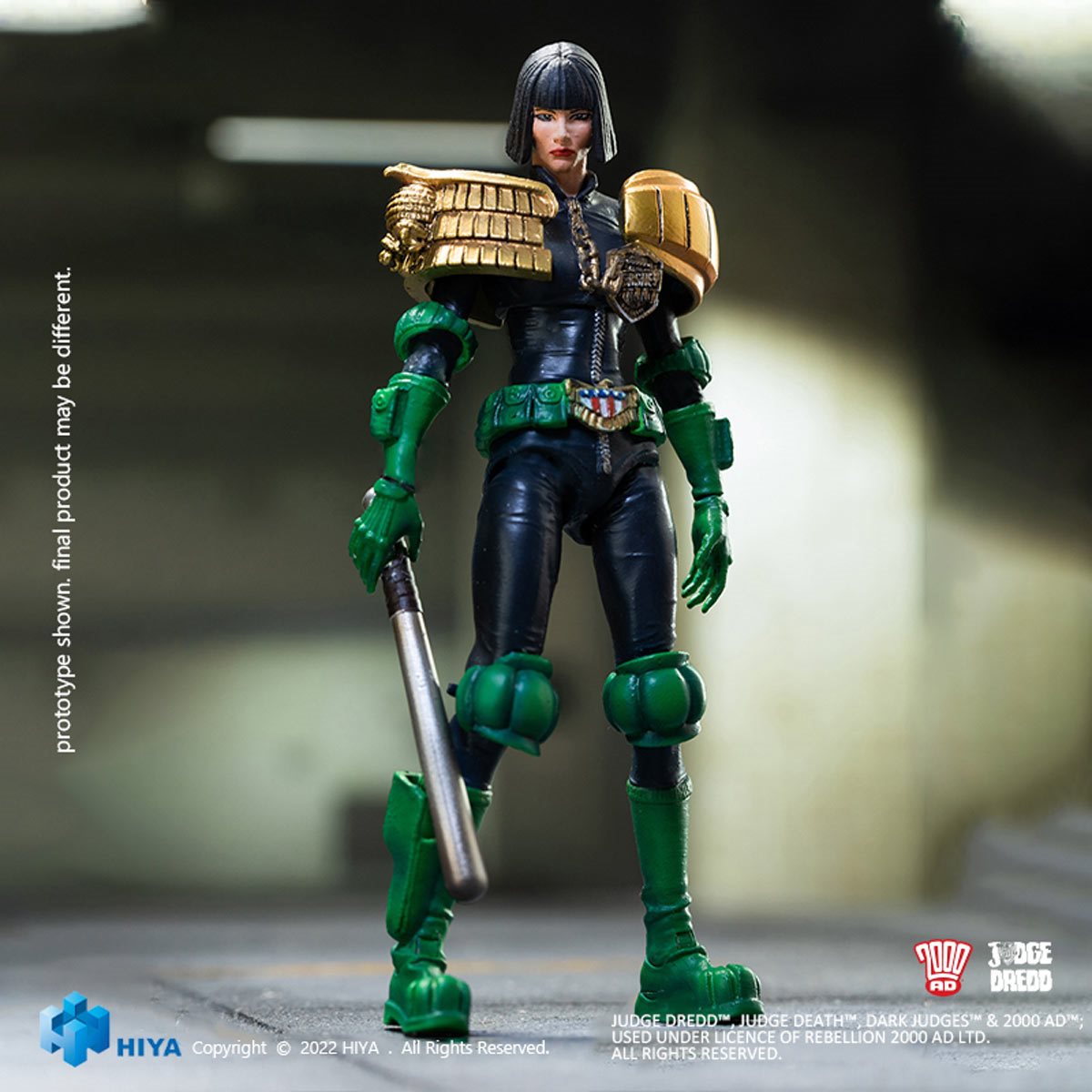 Judge Dredd Judge Hershey Exquisite Mini Series 1:18 Scale Action Figure