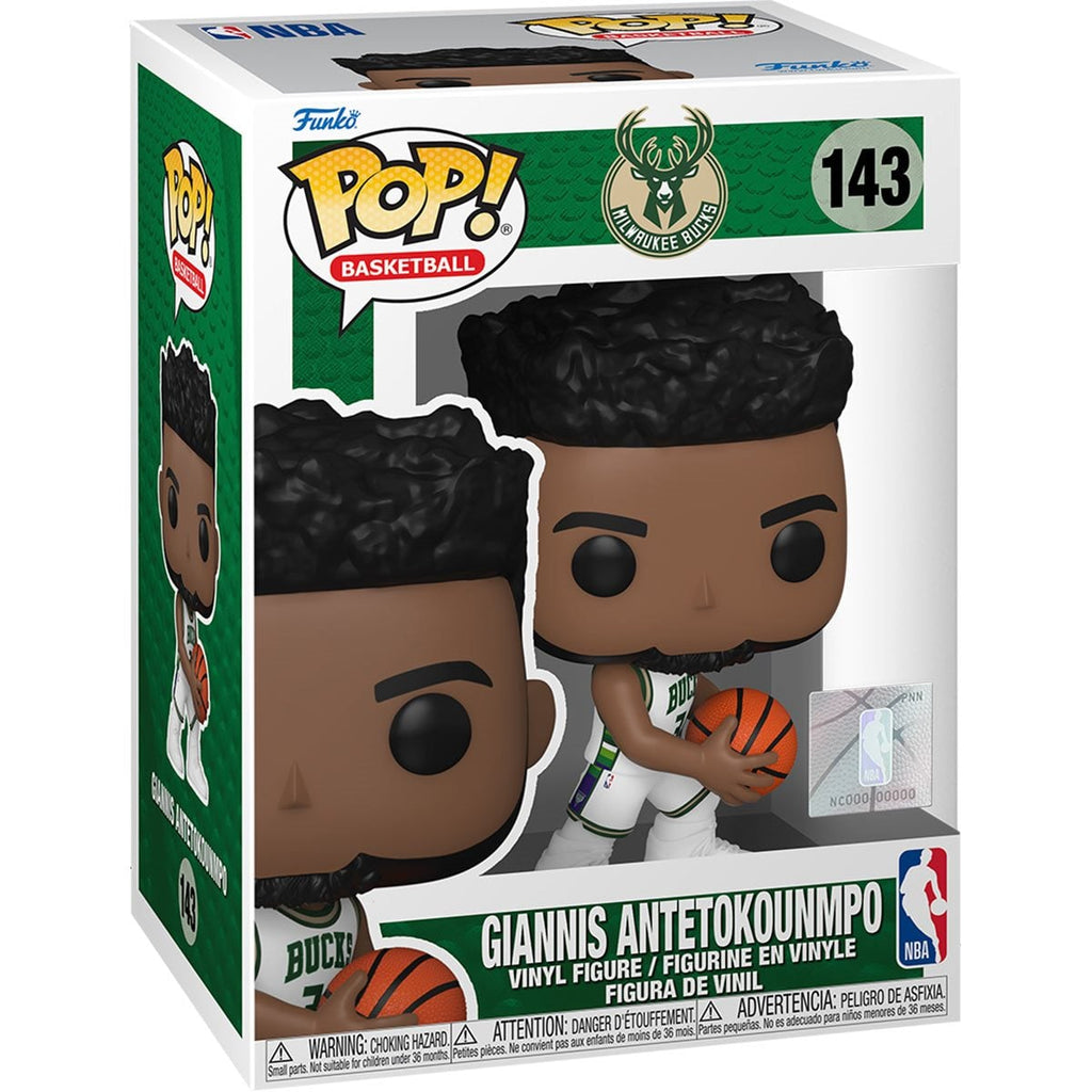 NBA Bucks Giannis Antetokounmpo (City Edition 2021) Funko Pop! Vinyl Figure #143