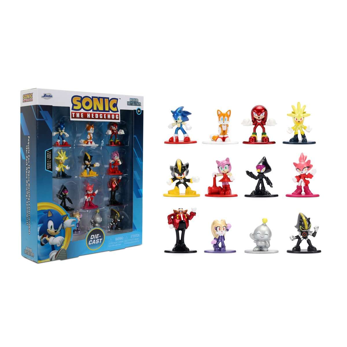 Sonic the Hedgehog Wave 3 Nano MetalFigs Die-Cast Metal Mini-Figure 12-Pack