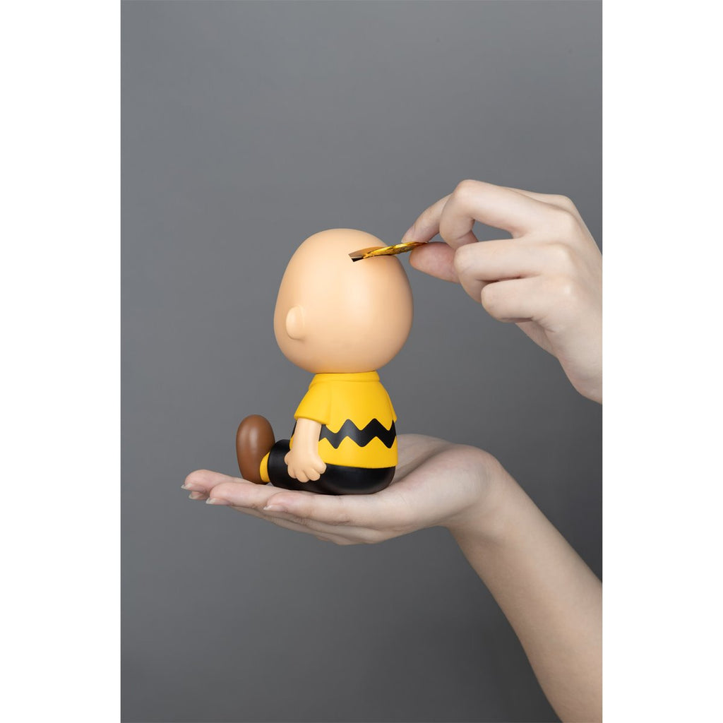 Peanuts Charlie Brown VPBP-030 Peanuts Series Palm Size Vinyl Functional Piggy Bank