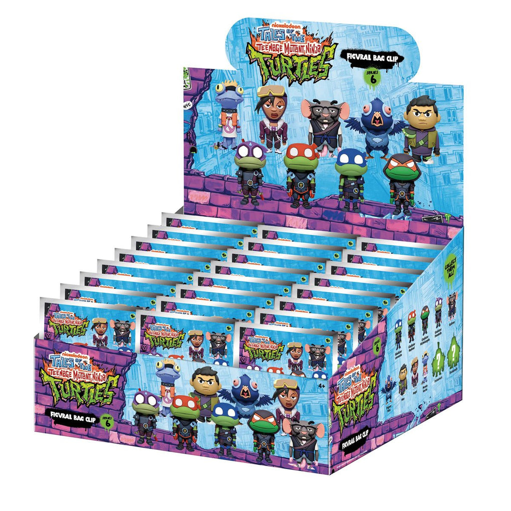 Tales of the Teenage Mutant Ninja Turtles Series 6 3D Foam Bag Clip Random 6-Pack