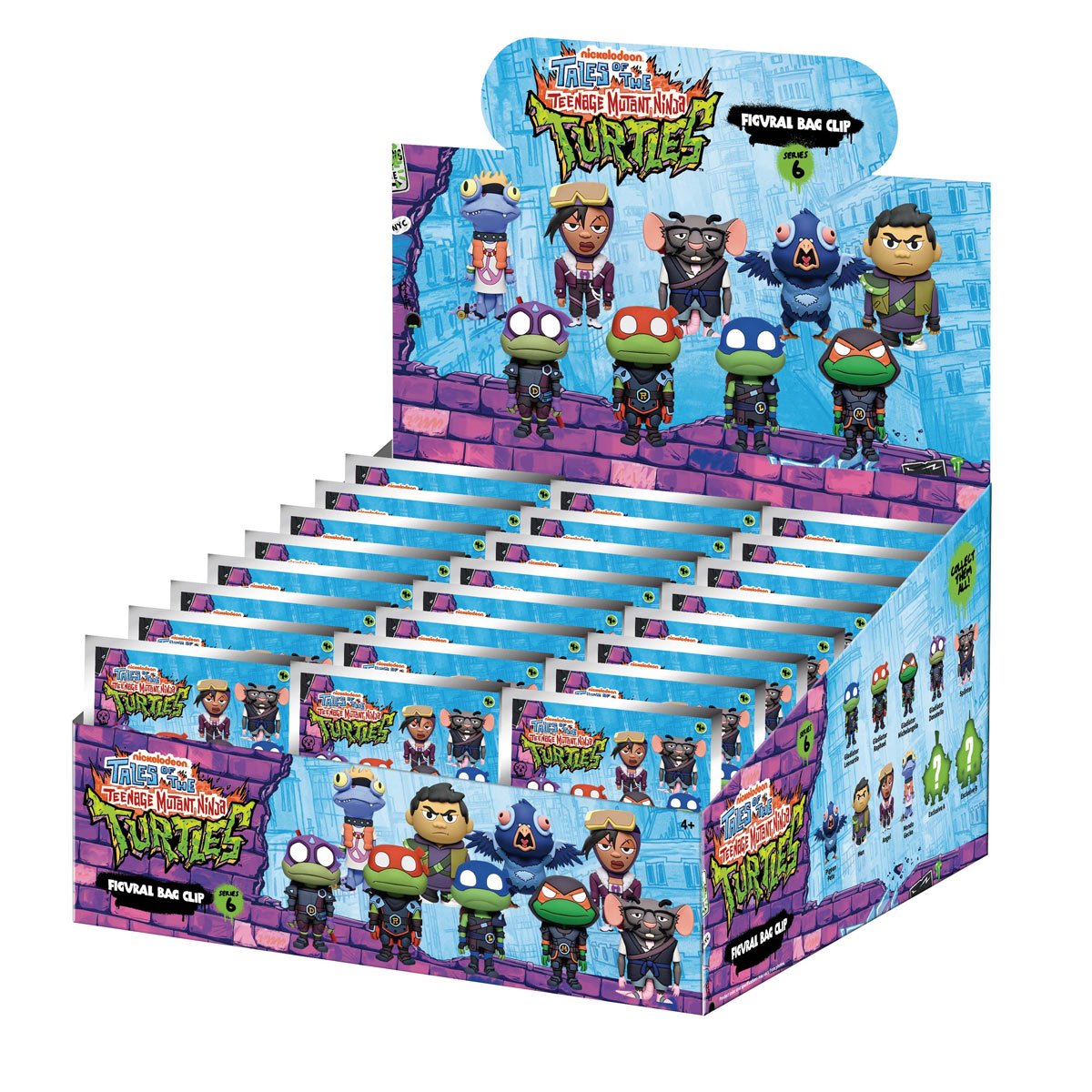 Tales of the Teenage Mutant Ninja Turtles Series 6 3D Foam Bag Clip Random 6-Pack