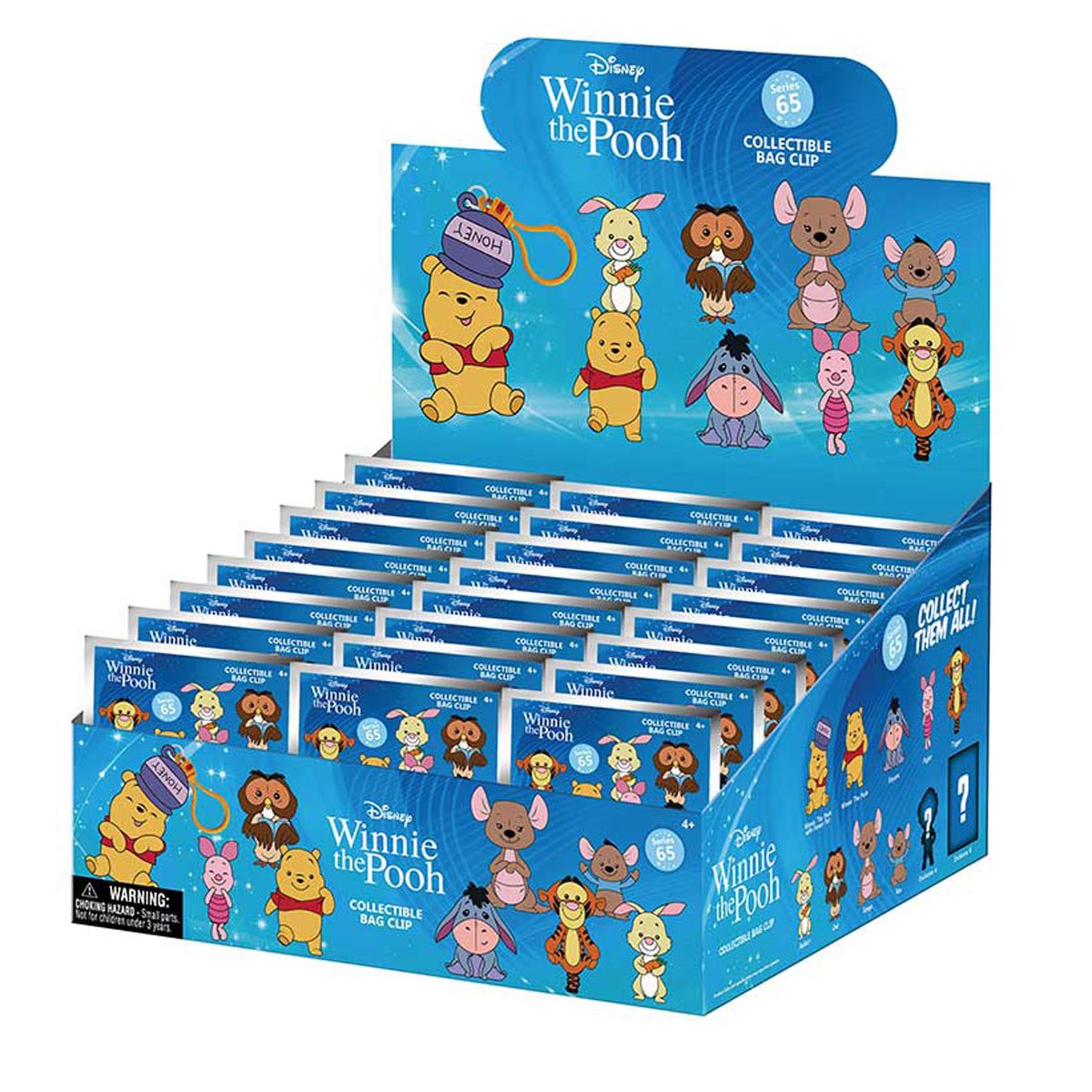 Winnie the Pooh Series 2 3D Foam Bag Clip Display Case of 24