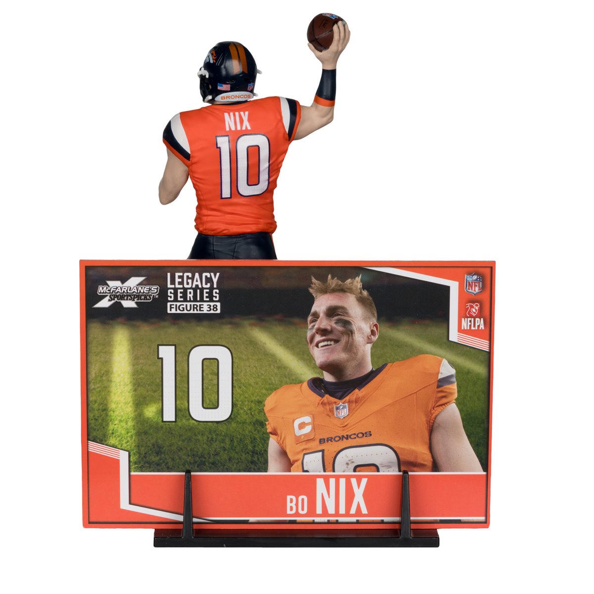 NFL SportsPicks 2025 Denver Broncos Bo Nix 7-Inch Scale Posed Figure