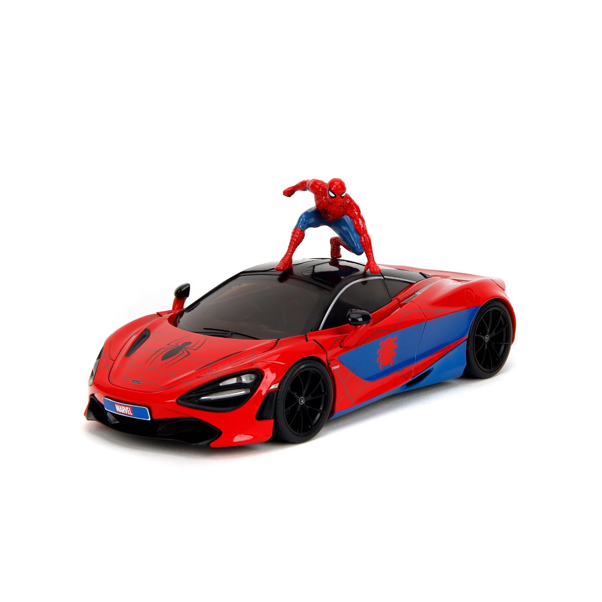 Hollywood Rides Marvel Spider-Man McLaren 720S 1:24 Scale Die-Cast Metal Vehicle with Spider-Man Figure
