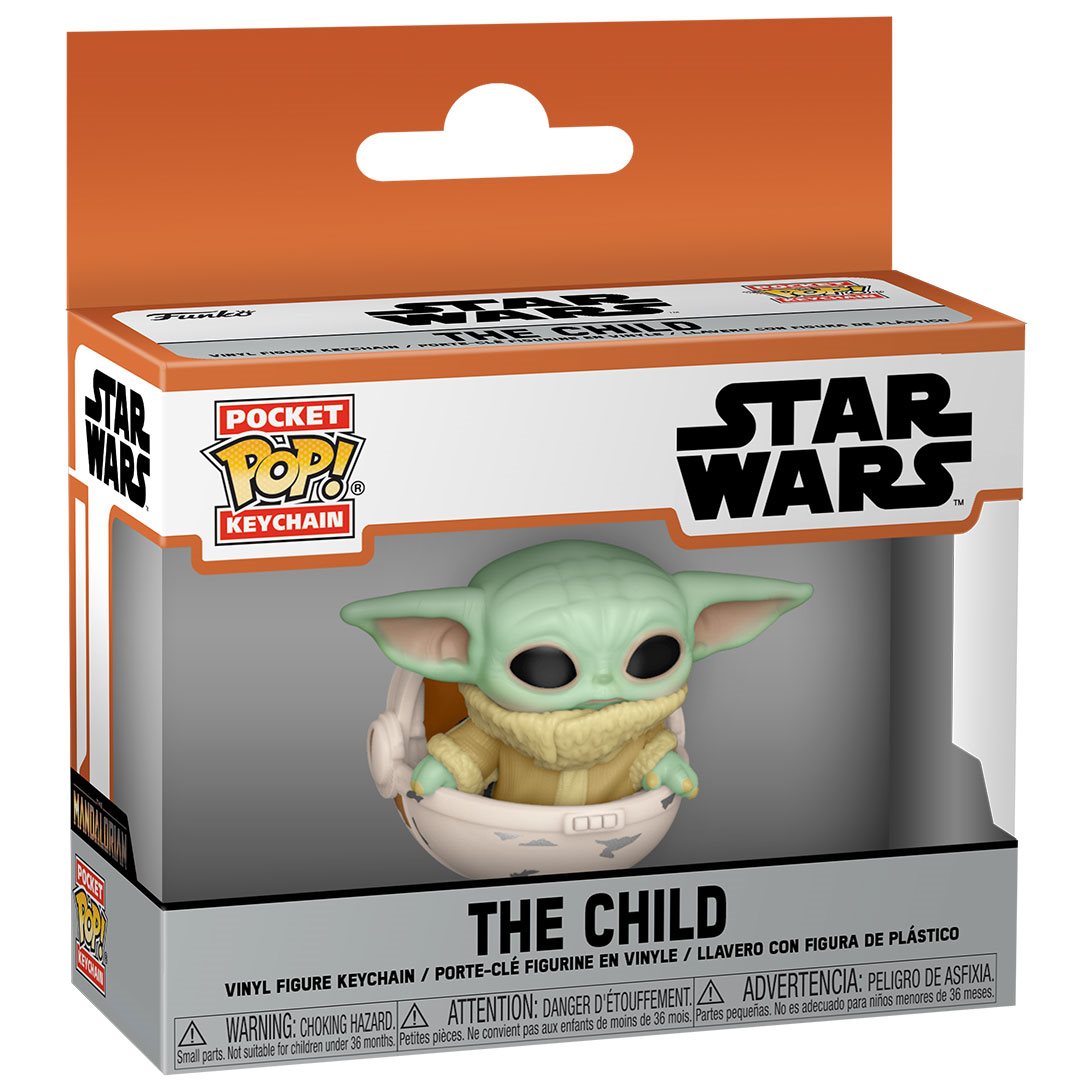 Star Wars The Mandalorian The Child in Pod Funko Pocket Pop! Key Chain