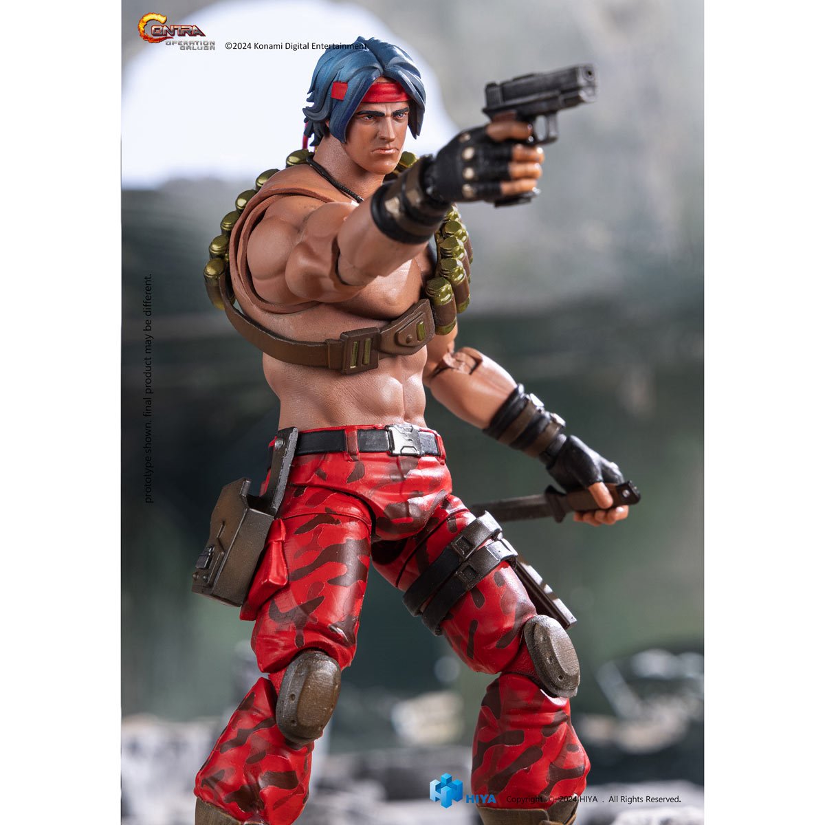 Contra: Operation Galuga Lance Bean Exquisite Basic 1:12 Action Figure
