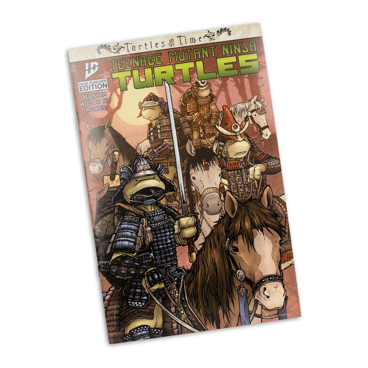Teenage Mutant Ninja Turtles Page Punchers Wave 4 Leonardo Turtles in Time 5-Inch Scale Action Figure with Comic